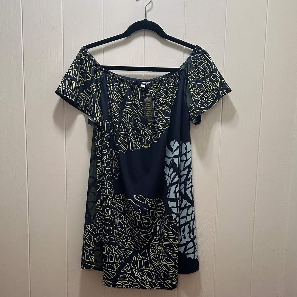 Manuhealii Ululani Dress Dark Blue Kapana collection